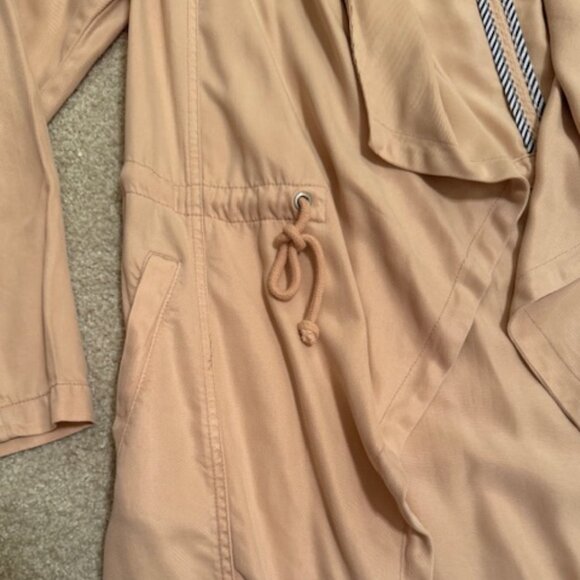 Max Jeans Drawcord Duster Jacket, Baby Pink - Women's Medium - Picture 4 of 13